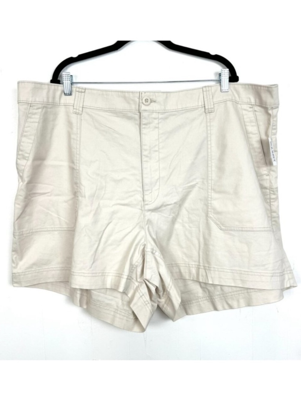 Old Navy High Rise OG Chino Shorts Light Beige Women 3X NWT